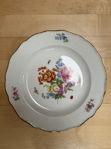 Meissen prunkteller 25cm bunte - prunkteller,