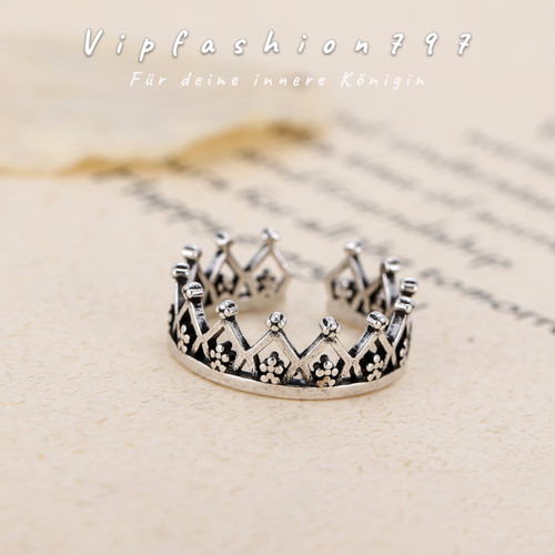 Ring silber kronen - silber, –kronen