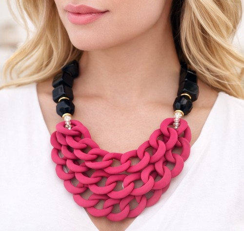Statement kette damen glieder - ,