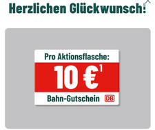 Deutsche Bahn DB 10 EUR Gutschein eCoupon bis 15.12.25 MBW 29,99 EUR - Hohes C
