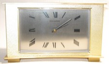 Alte – DUGENA Messing-Tisch-Uhr mit originalem Uhrwerk – 50er/60er Jahre – Mid-C