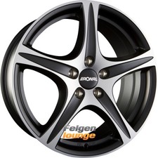 4 Alufelgen RONAL R56 Mattschwarz-Frontkopiert 6,5x16 ET40 4x108 16 Zoll