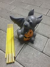 Halloween Dekoration Fledermaus Dekofigur Herbst Laterne Teelicht  16x16x11cm