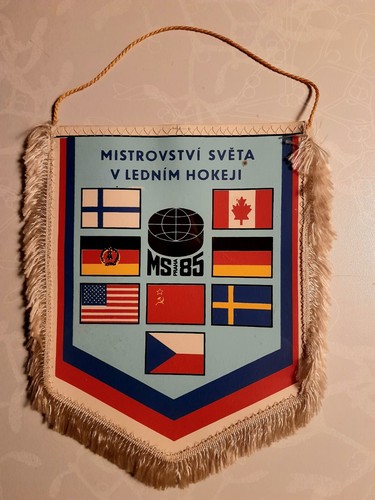 Eishockey wimpel 1985 - eishockey, wm