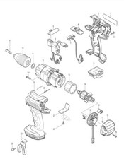 Makita Ersatzteile für Akku-Schlagbohrschrauber DHP451