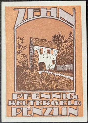 Pfennig penzlin reutergeld - 10,