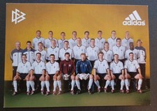Mannschaftsbild Nationalmannschaft DFB Autogrammkarte Kahn Lehmann Hamann Völler