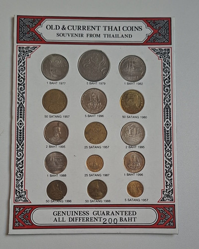 Thai münzset souvenir aus - münzset,