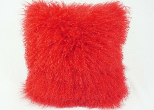 Tibetlammfell kissen 40x40cm - tibetlammfell,