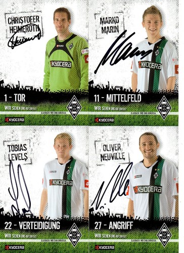 Autogrammkarten borussia - autogrammkarten,