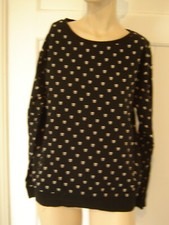 Divided schwarz weiss longsleeve Sweatshirt Grösse S Skulls Totenschädel