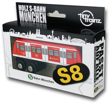 Holzeisenbahn Tiny Trainz Anhänger S8  München Eisenbahn Miniatur