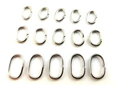 Edelstahl Ringe Binderinge Biegeringe Ovalösen oval 20/50/100 Stück SERAJOSY