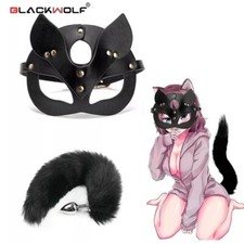 Maske Schwanz Plug Katze Bdsm