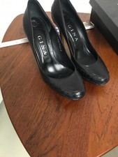 GINA London High Heels Pumps schwarz 40  Schlangenleder Designer 480 Euro