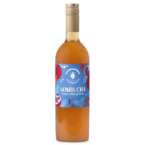 Kombucha mit minze rose - mit, minze,