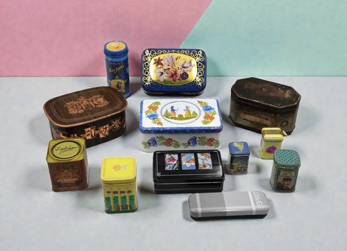 Konvolut vintage blechdosen - 12,