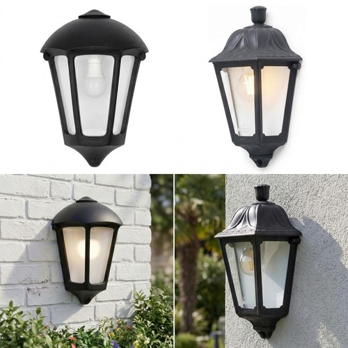 Schwarze outdoor wandleuchte - outdoor,