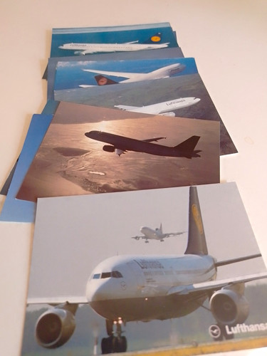 Lufthansa postkarten lot - postkarten, mit