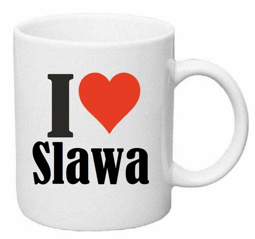 Kaffeetasse love slawa - kaffeetasse,