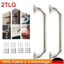 2 Tlg Edelstahl Badewanne Griff WC Wandgriff Duschgriff Haltegriff Badgriff 30CM