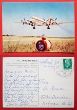 DDR Reklame AK INTERFLUG 1965 Flugzeug IL 18    ( 24919