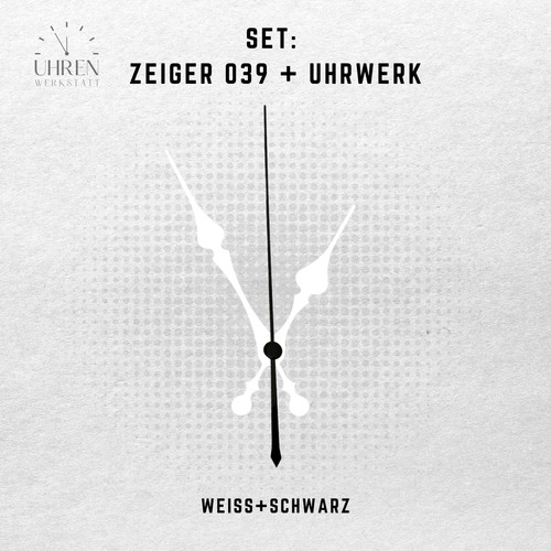 Quarzuhrwerk lautlos mit