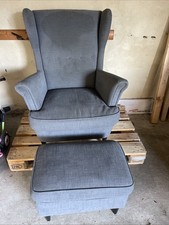 IKEA Poäng Sessel mit Hocker