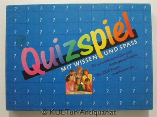Quizspiel mit wissen - -, und