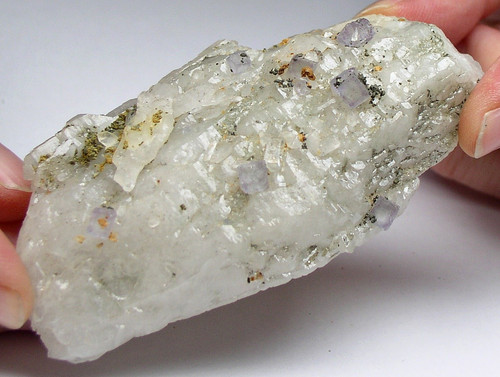 Fluorit auf quarz - quarz,