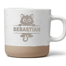 Tasse mit Name - Süße Katze