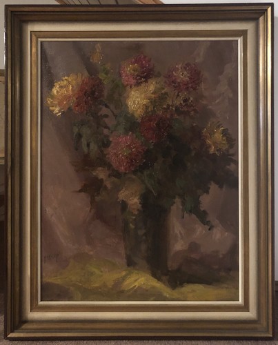 Original ölbild blumen - blumen, von