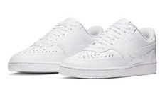 Nike Herren Leder Court LO Vision Sport Fitness Freizeit Schuhe Sneaker White