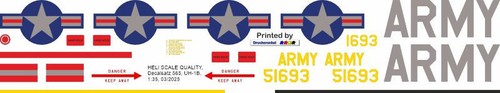 Decal 565 bell - uh-1b, us