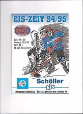 DEL Programm: EHC 80 NÜRNBERG - SB DJK ROSENHEIM, 10.02.1995, SAISON 94/95