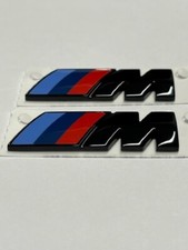 ORIGINAL BMW M Emblem Schwarz Glanz Kotflügel Logo Seite M Paket 45x15 LIMITED