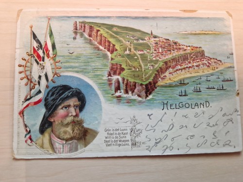 Litho helgoland 1908 - helgoland,
