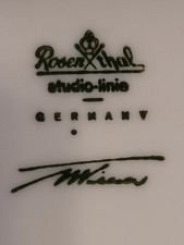 Rosenthal studio-linie, "Tütenvase", Höhe ca. 10 cm, glänzend, signiert*