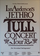 Jethro Tull,  Poster, Plakat, Concert, Live, Tour, Konzert, 1978