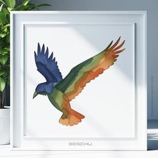 Rabe Vogel v2 Schablone Malen