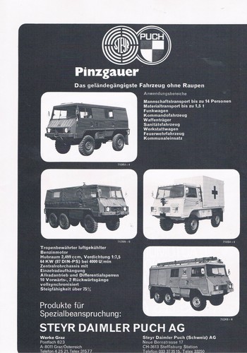 Steyr puch werbeanzeige - steyr,