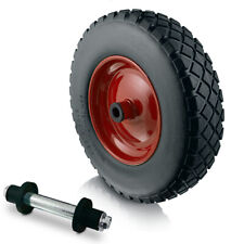 Vollgummireifen PU Schubkarrenrad für Schubkarren 4.80/4.00-8 Schwarz BITUXX