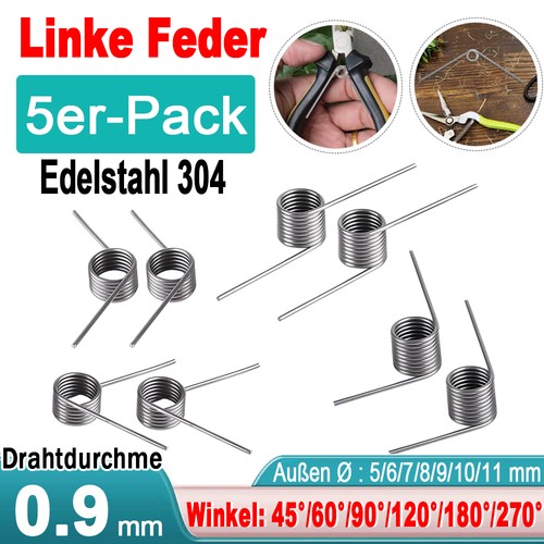 Drehfeder schenkelfeder d - 5x,