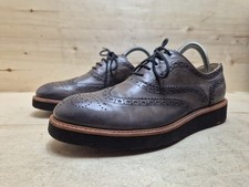 LLOYD FRAUENSCHUHE BUDAPESTER OXFORD WINGTIP SCHNÜRSCHUHE GR:40 UK:6.5 GRAUBRAUN