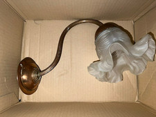 Stilarts Lampenglas Jugendstil antik Lampenschirm mit Fassung + Halterung