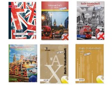 Englisch Latein Universal Vokabelheft A5 Klapp up Schutzhülle  64 Seiten Roth