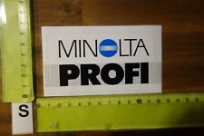 Alter Aufkleber Foto Video Kamera Film Objektiv Stativ Zubehör MINOLTA PROFI