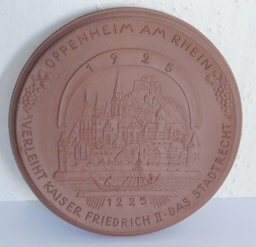 Medaille plakette oppenheim - medaille,