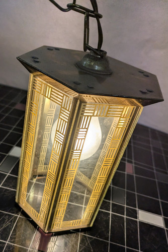 Alte messinglampe hängelampe - alte,