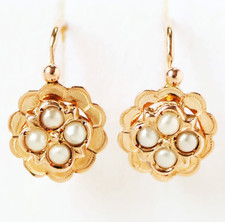 Antike Ohrringe 14 Karat 585